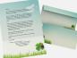 Preview: Motivpapier Kleeblatt Briefpapier mit Motiv